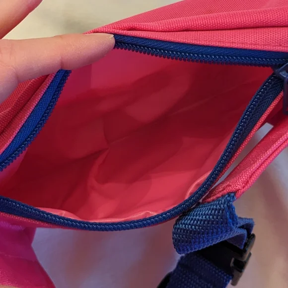 Vintage Fanny Bag Neon Color Block Multi-Compartment Adjustable Unisex OS New - Picture 9 of 11